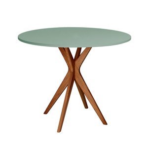 RAGABA Jubi Round Oak jedálenský stôl FARBA: olivová zelená