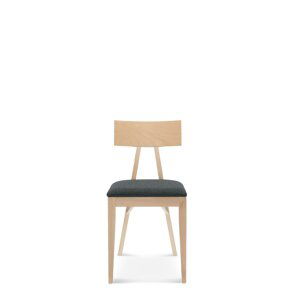 FAMEG Akka - A-0336 - jedálenská stolička Farba dreva: buk premium, Čalúnenie: koža L2
