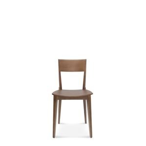 FAMEG Fame - A-0620 - jedálenská stolička Farba dreva: buk premium, Čalúnenie: koža L2