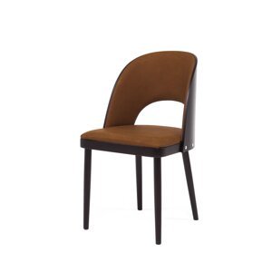 FAMEG Amada - A-1413 - jedálenská stolička Farba dreva: dub premium, Čalúnenie: koža L1