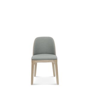 FAMEG Arch - A-1801 - jedálenská stolička Farba dreva: dub premium, Čalúnenie: koža L2