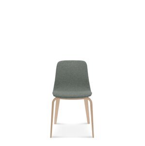 FAMEG Hips - A-1802/1 - jedálenská stolička Farba dreva: dub premium, Čalúnenie: koža L1