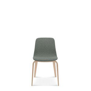 FAMEG Hips - A-1802/1 - jedálenská stolička Farba dreva: buk premium, Čalúnenie: koža L2
