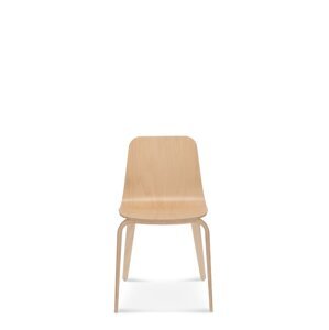 FAMEG Hips - A-1802 - jedálenská stolička Farba dreva: dub premium, Čalúnenie: koža L2
