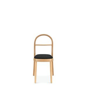 FAMEG Hips - A-2004 - jedálenská stolička Farba dreva: buk premium, Čalúnenie: koža L1