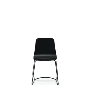 FAMEG Hips - AM-1802 - jedálenská stolička Farba dreva: dub premium, Čalúnenie: koža L1