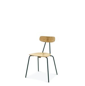 FAMEG Skool - AM-2121 - jedálenská stolička Farba dreva: dub premium, Čalúnenie: látka CAT. B