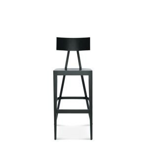 FAMEG Akka - BST-0336 - barová stolička Farba dreva: buk premium, Čalúnenie: koža L1