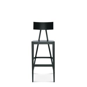 FAMEG Akka - BST-0336 - barová stolička Farba dreva: buk premium, Čalúnenie: koža L2