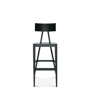 FAMEG Akka - BST-0336 - barová stolička Farba dreva: buk štandard, Čalúnenie: koža L1