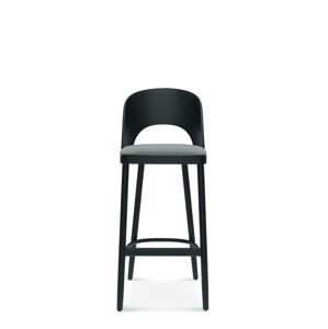 FAMEG Avola - BST-1411 - barová stolička Farba dreva: dub premium, Čalúnenie: koža L2