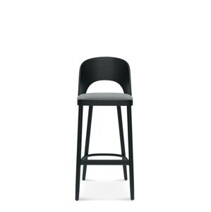 FAMEG Avola - BST-1411 - barová stolička Farba dreva: dub štandard, Čalúnenie: koža L2