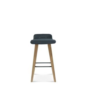 FAMEG Cleo - BST-1603 - barová stolička Farba dreva: dub premium, Čalúnenie: koža L1