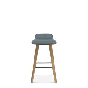 FAMEG Cleo - BST-1605 - barová stolička Farba dreva: dub premium, Čalúnenie: koža L1