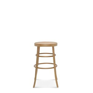 FAMEG BST-302/75 - barová stolička Farba dreva: buk premium, Čalúnenie: koža L1