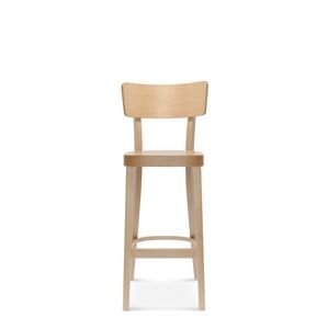FAMEG Solid - BST-9449 - barová stolička Farba dreva: dub premium, Čalúnenie: koža L2