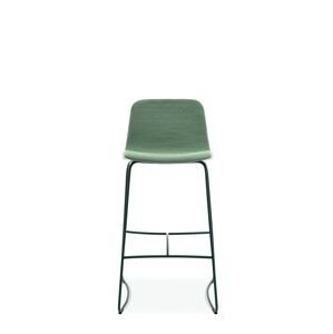 FAMEG Hips - BSTM-1802/1 - barová stolička Farba dreva: kov čierna, Čalúnenie: koža L1