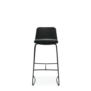 FAMEG Hips - BSTM-1802 - barová stolička Farba dreva: dub štandard, Čalúnenie: koža L1