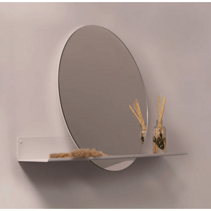 FINK London zrkadlo - M (polica 60 cm / zrkadlo 37 cm) FARBA: béžová