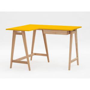 RAGABA Luka rohový písací stôl ľavý FARBA: žltá