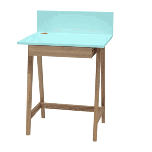 RAGABA Luka písací stôl so zásuvkou FARBA: svetlotyrkysová