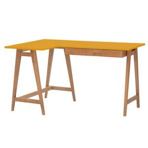 RAGABA Luka rohový písací stôl ľavý FARBA: okrová