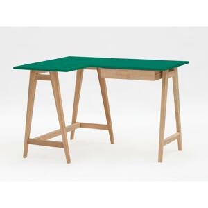RAGABA Luka rohový písací stôl ľavý FARBA: zelená fľašová