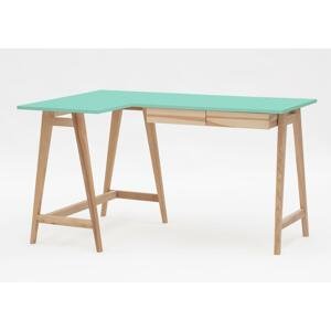 RAGABA Luka rohový písací stôl ľavý FARBA: mätová zelená