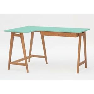 RAGABA Luka rohový písací stôl ľavý FARBA: mätová zelená