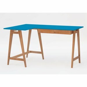 RAGABA Luka rohový písací stôl ľavý FARBA: nebeská modrá