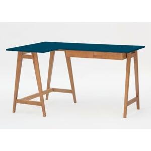 RAGABA Luka rohový písací stôl ľavý FARBA: petrolejová modrá