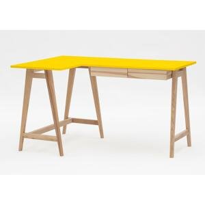 RAGABA Luka rohový písací stôl ľavý FARBA: žltá