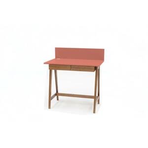 RAGABA Luka písací stôl so zásuvkou FARBA: koralová