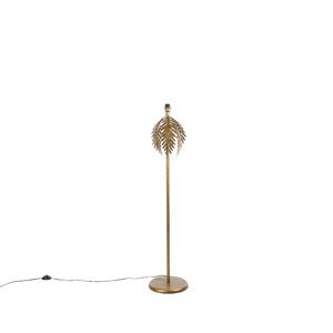 Vintage stojaca lampa zlatá - Botanica