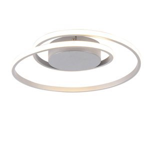 Dizajnové stropné svietidlo oceľové vrátane LED 3-stupňového stmievania - Krula