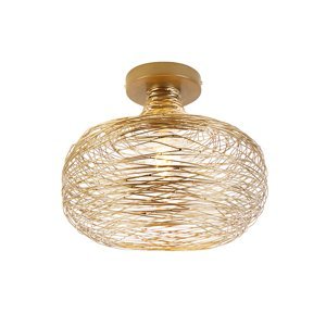 Dizajnové stropné svietidlo zlaté - Sarella