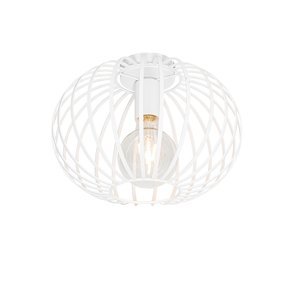 Dizajnové stropné svietidlo biele 30 cm - Johanna