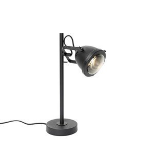 Industriálna stolná lampa čierna 45 cm - Emado