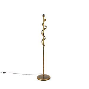 Vintage stojaca lampa antická zlatá 29 cm bez tienidla - Linden