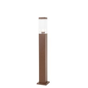 Moderný vonkajší lampový stĺp hrdzavohnedý 80 cm - Malios