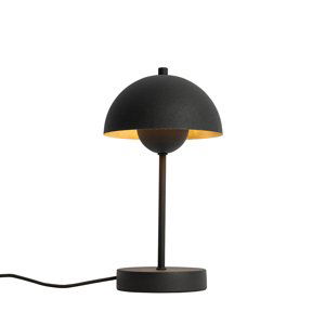 Retro stolná lampa čierna so zlatou - Magnax Mini