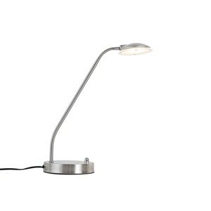 Moderná stolová lampa oceľová vrátane LED - Eva