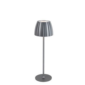 Moderná stolová lampa šedá 3-stupňová stmievateľná nabíjateľná - Dolce