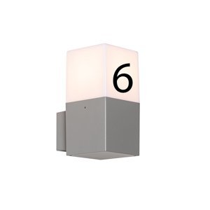 Vonkajšie nástenné svietidlo s číslom domu - Dánsko