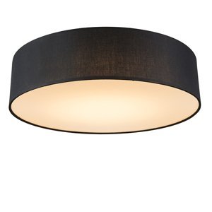 Stropné svietidlo čierne 40 cm vrátane LED - Drum LED