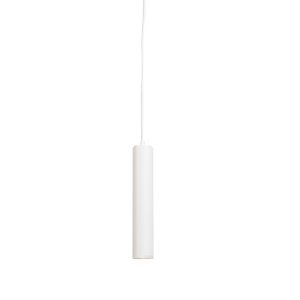 Dizajnové závesné svietidlo biele - Tuba malé