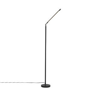 Moderná stojaca lampa čierna vrátane LED s dotykovým stmievačom - Berdien