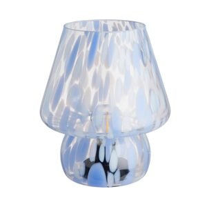 MISS MARBLE LED Lampa 20,5 cm - sv. modrá/biela