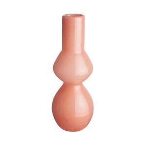 CANDY Sklenená váza, oranžová 23 cm