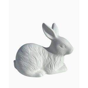 EASTER Keramický zajačik ležiaci - biela